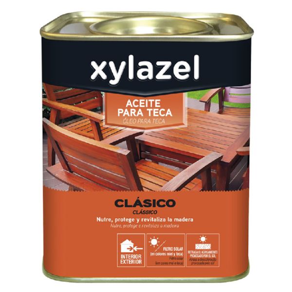 Xylazel aceite para teca. Miel. 750 ml.