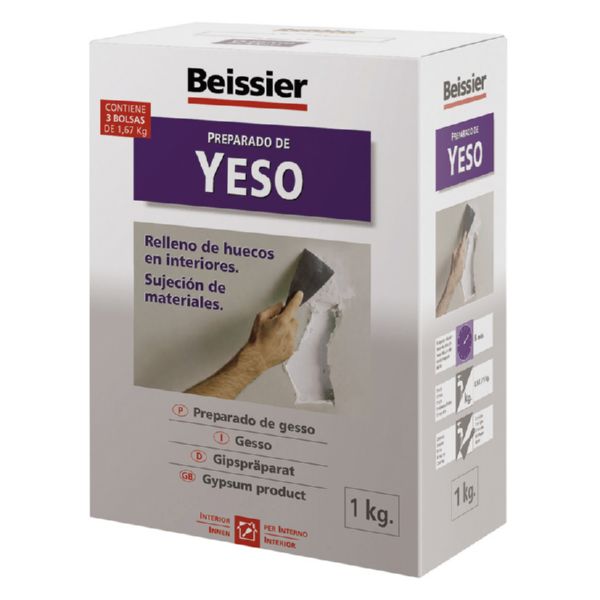 YESO FINO DE RELLENOS ESTUCHE 1 kg