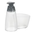 DISPENSADOR DE JABON + ESTROPAJERO PLASTICO BLANCO TESCOMA CLEANIT